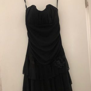 Black halter dress